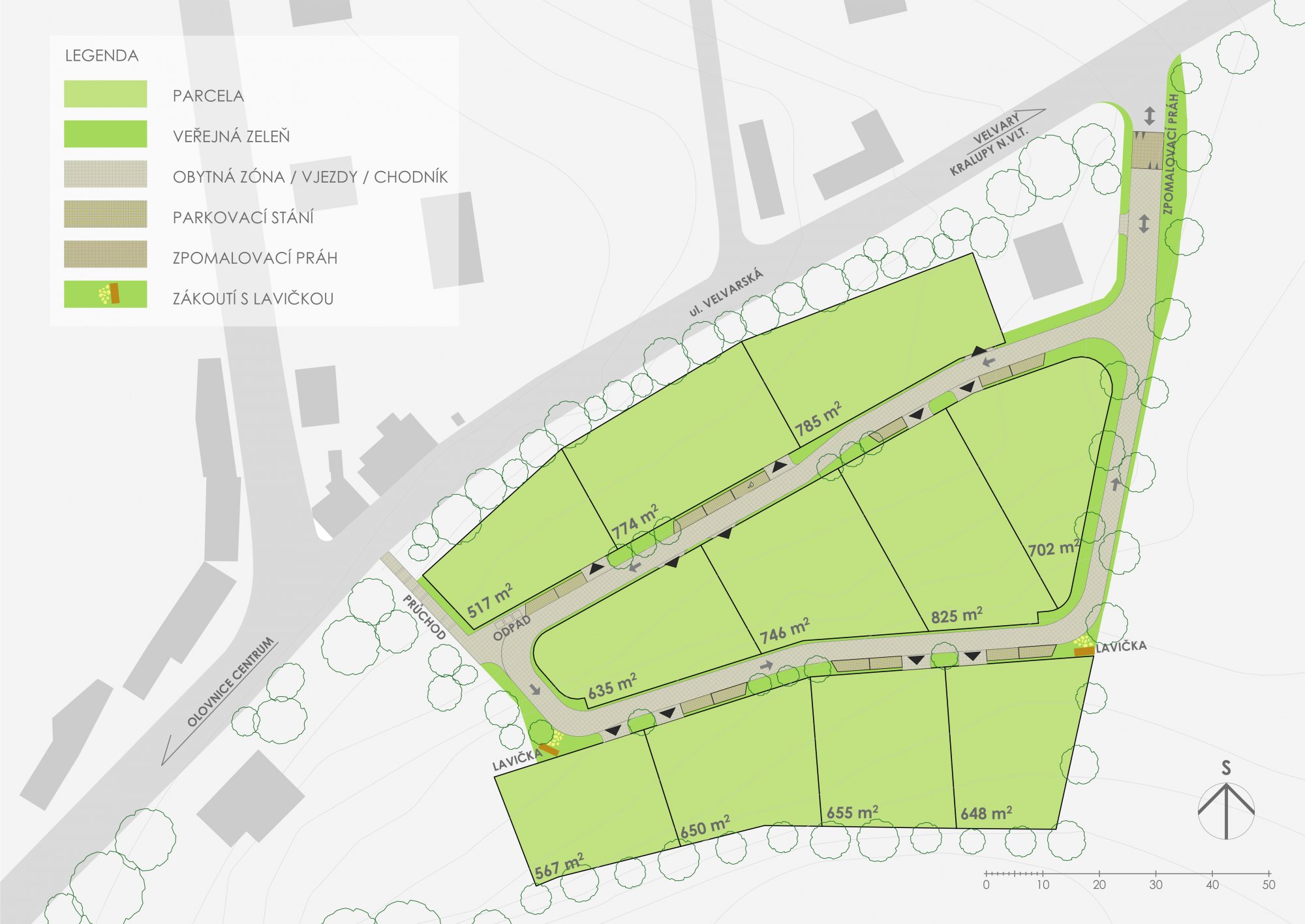 lokalita pro v&yacute;stavbu rodinn&yacute;ch domů v Olovnici